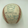 Willie Mays Rube Marquard George Kelly Hall Of Fame Multi Signed Baseball JSA