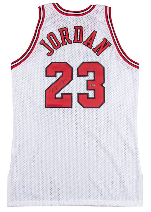 Michael Jordan Signed 1995-96 Pro Cut Chicago Bulls Jersey UDA & JSA COA