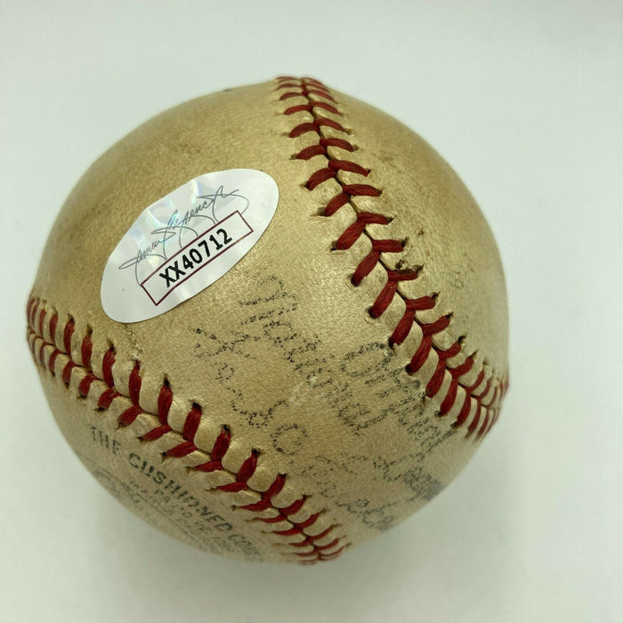Earliest Known Casey Stengel 1941 Single Signed National League Baseball JSA COA