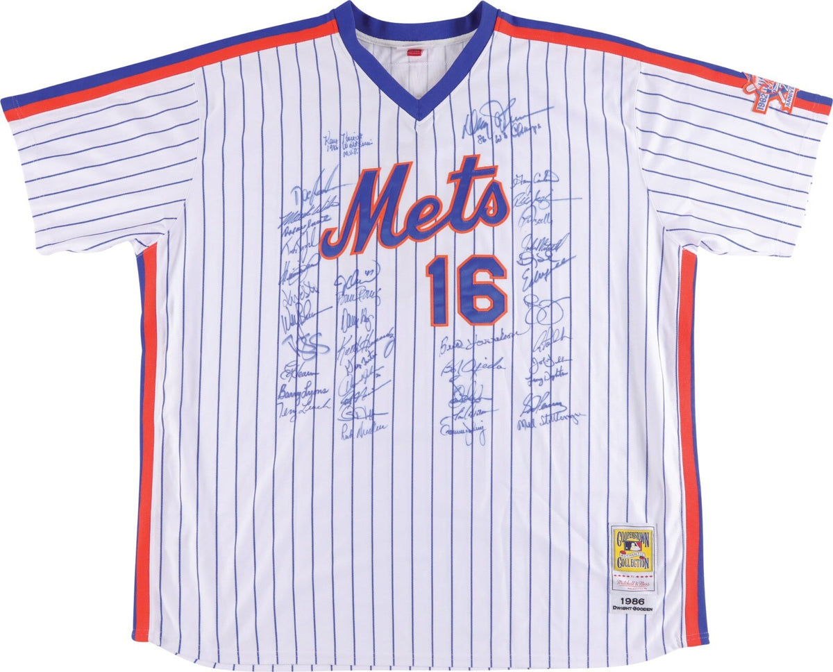 1986 New York Mets World Series Champs Team Signed Authentic