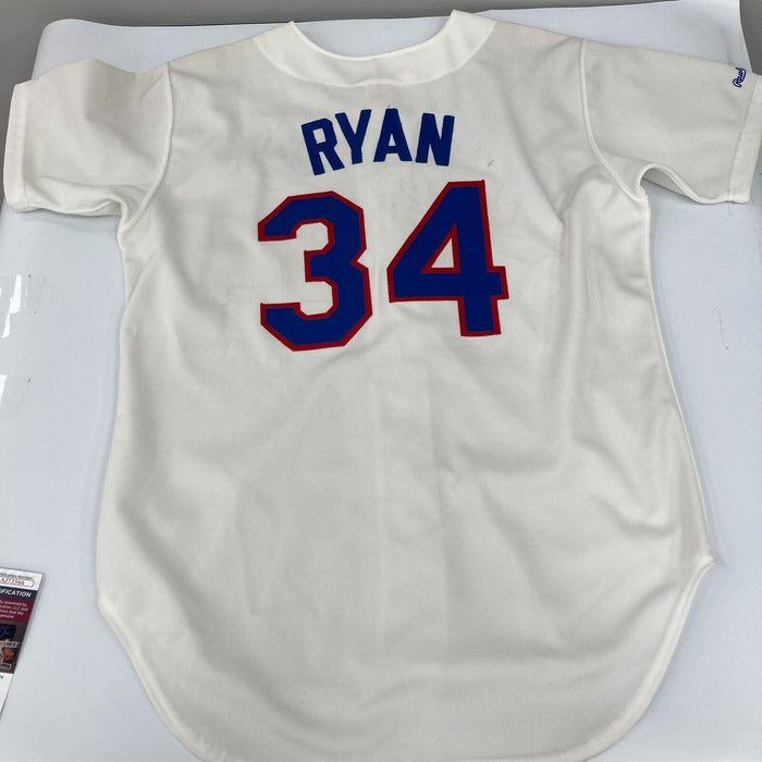 Nolan Ryan Signed Authentic 1980's Texas Rangers Jersey With JSA COA