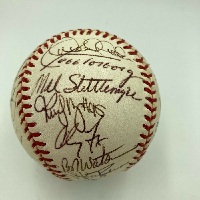 1996 New York Yankees World Series Champs Team Signed Baseball Derek Jeter JSA