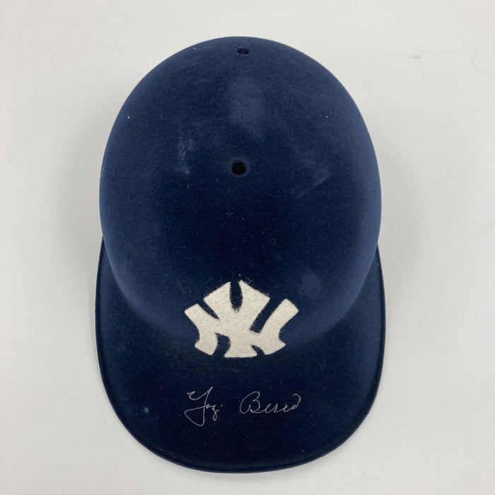Yogi Berra Signed 1960's Vintage Style New York Yankees Baseball Helmet JSA COA