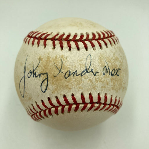 Johnny Vander Meer Signed Official National League Baseball With JSA COA