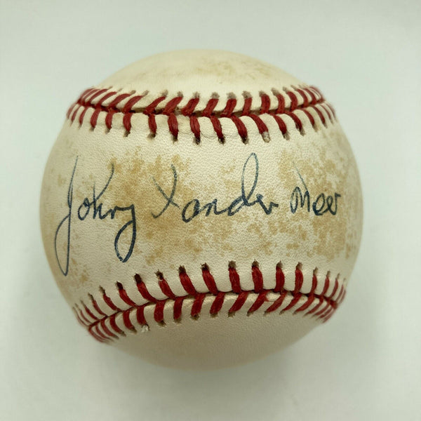 Johnny Vander Meer Signed Official National League Baseball With JSA COA