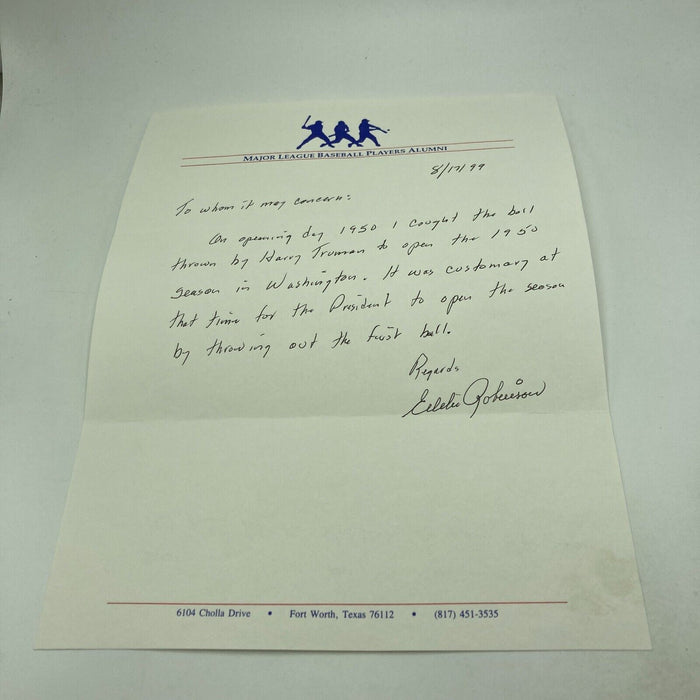 President Harry S. Truman First Pitch Of 1950 Season Single Signed Baseball PSA