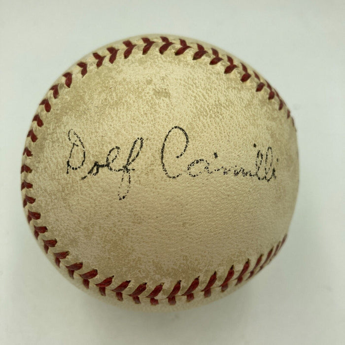 Beautiful Mel Ott Signed Official National League Frick Baseball Beckett COA