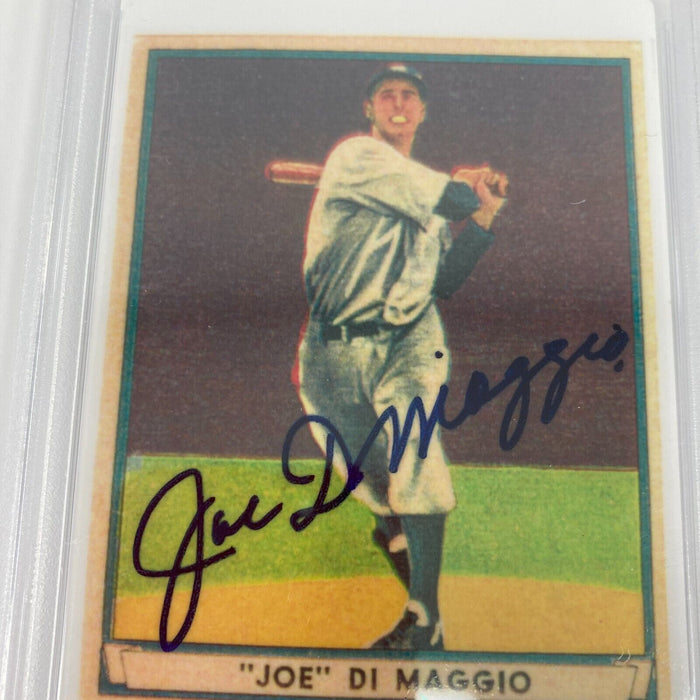 1941 Play Ball Joe Dimaggio Yankee Clipper Signed Porcelain Card PSA 10 GEM MINT