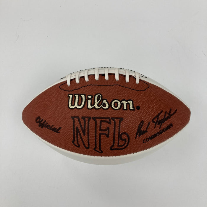 Jim Brown #32 Hall Of Fame 1971 Signed Vintage Wilson NFL Game Football Beckett