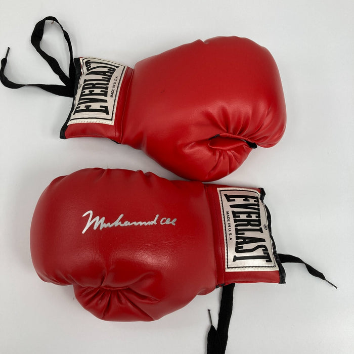 Muhammad Ali Signed Everlast Boxing Glove Silver Ink Signature JSA COA