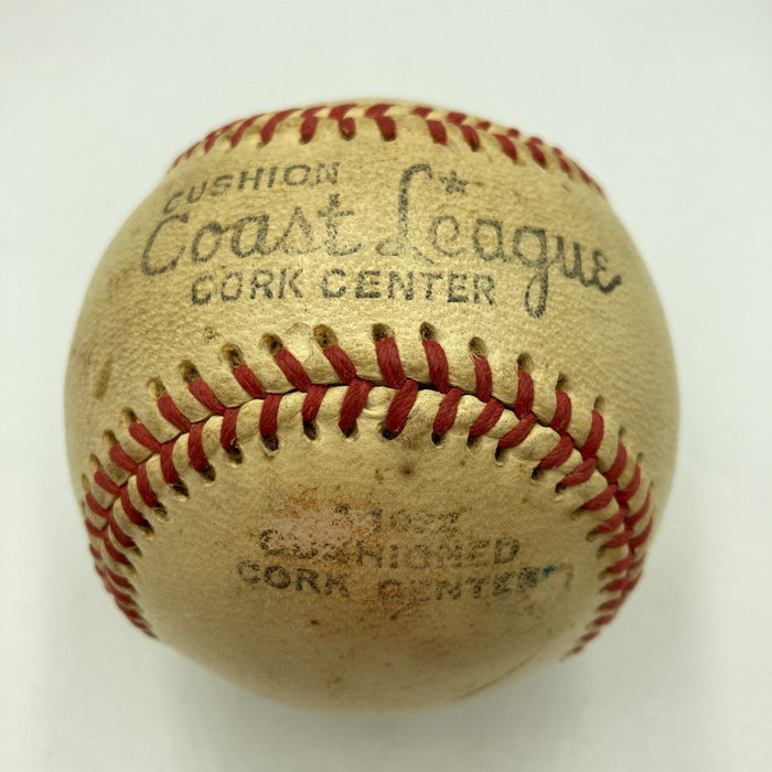 Satchel Paige Single Signed Vintage 1954 Minor League Baseball JSA COA