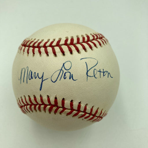 Mary Lou Retton Signed Autographed National League Baseball JSA COA Olympics