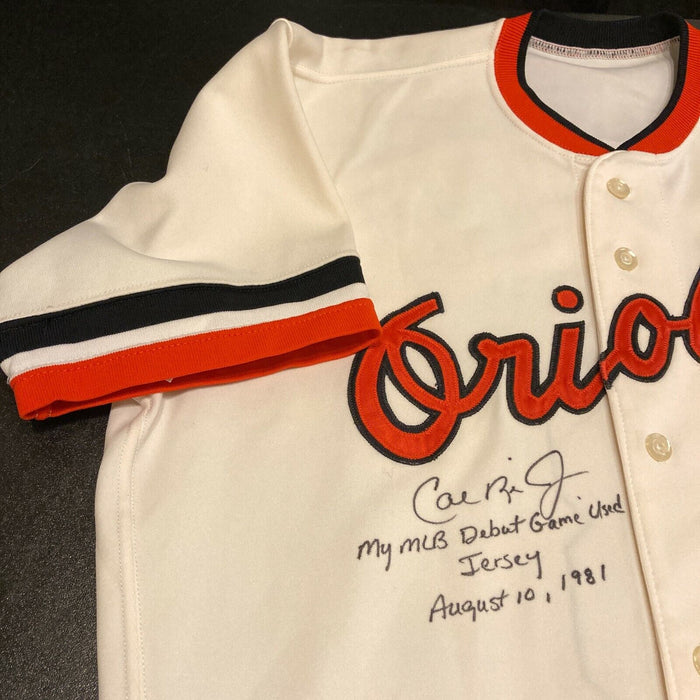 Cal Ripken Jr. 1981 Rookie MLB Debut Signed Game Used Jersey Mears 10 Ripken LOA