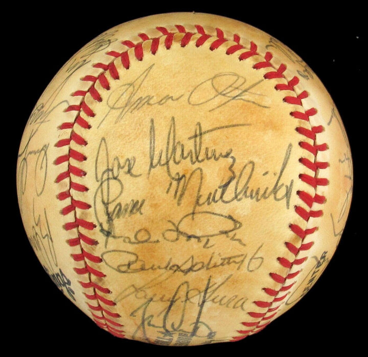 1980 Kansas City Royals American League Champs Team Signed Baseball George Brett