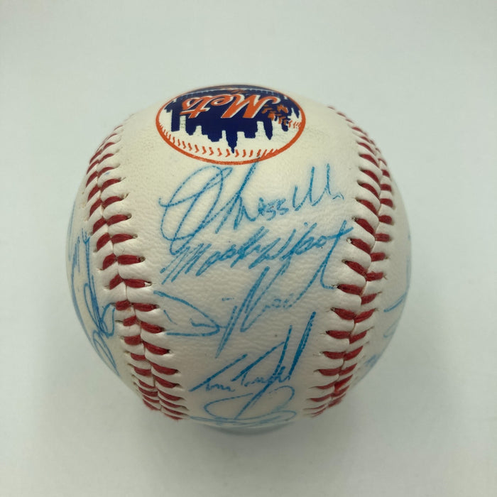 Vintage 1986 New York Mets World Series Champs Team Signed Baseball JSA COA