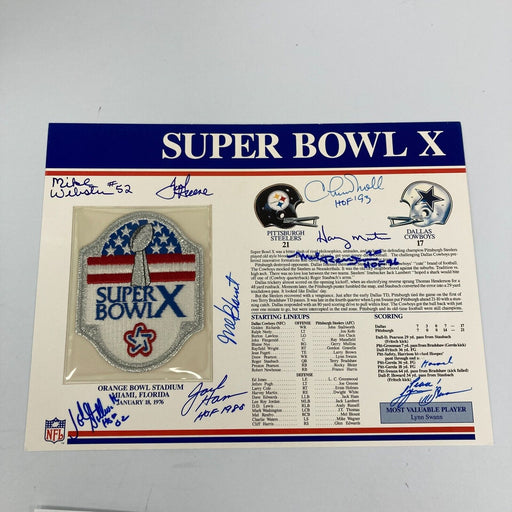 Pittsburgh Steelers Super Bowl Champs Team Signed Commemorative Patch JSA