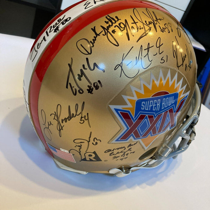 1994 San Francisco 49ers Super Bowl XXIX Champs Team Signed Full Size Helmet JSA