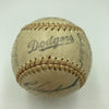 1955 Brooklyn Dodgers W.S. Champs Team Signed Baseball Jackie Robinson PSA & JSA