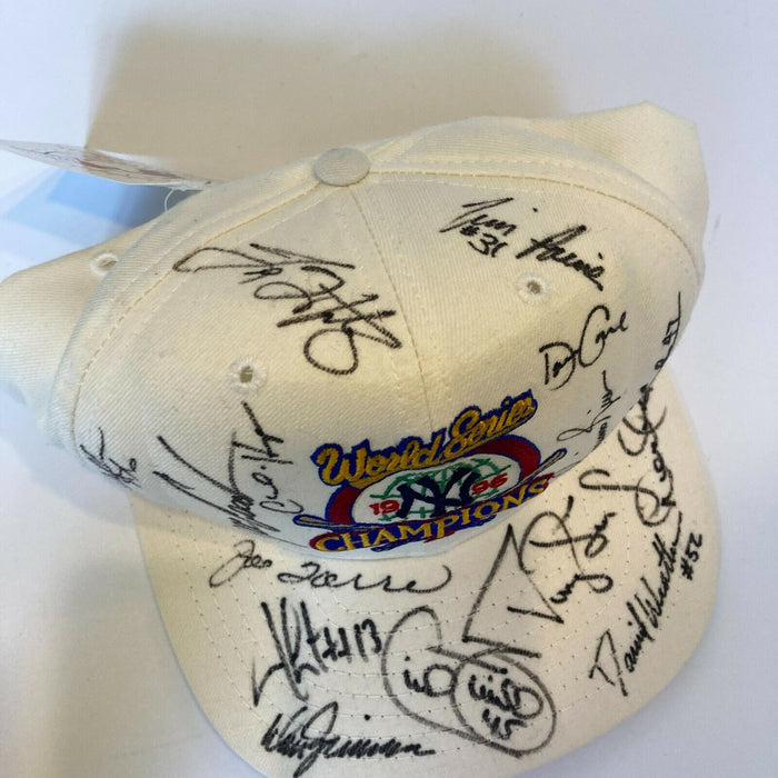 1996 New York Yankees Team Signed World Series Hat With Derek Jeter JSA COA