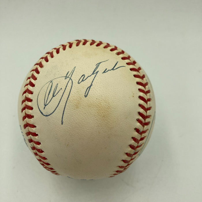 Mickey Mantle Ted Williams Carl Yastrzemski Triple Crown Signed Baseball UDA COA