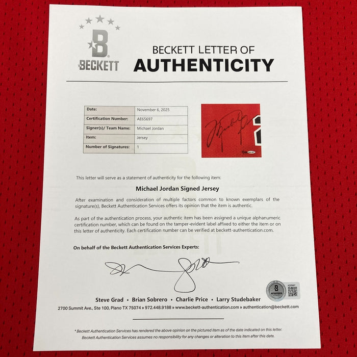 Michael Jordan Signed 1984-85 Rookie Chicago Bulls Jersey UDA PSA DNA & Beckett