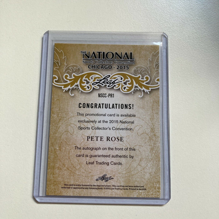 2015 Leaf National Convention Pete Rose Auto #10/10 Signed Baseball Card