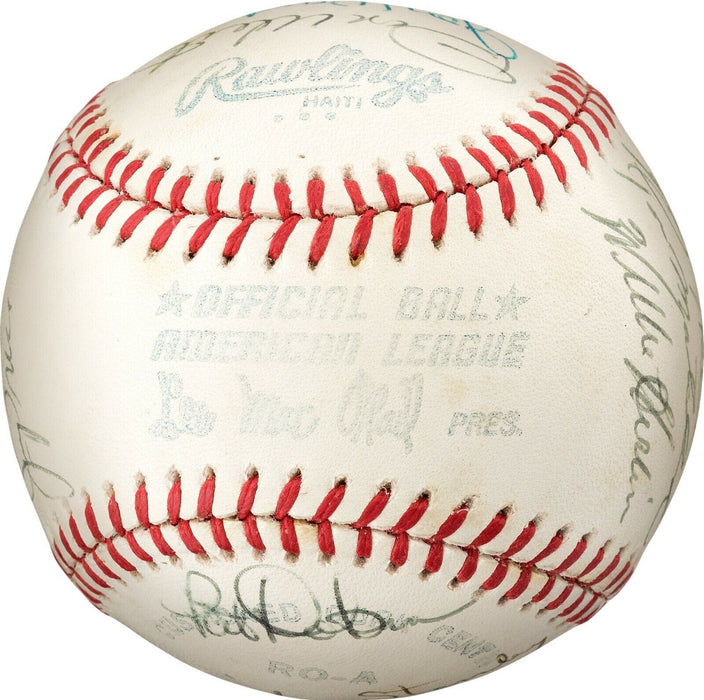 Beautiful 1968 Detroit Tigers World Series Champs Team Signed Baseball PSA DNA