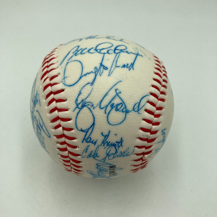 1985 - 1986 New York Mets Team Signed Baseball 28 Sigs With Gary Carter
