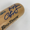 Hall Of Fame Multi Signed Baseball Bat 25 Sigs Chipper Jones JSA COA