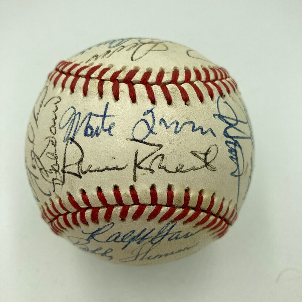 1988 Wrigley Field Equitable All Star Game Signed Baseball Ernie Banks JSA COA