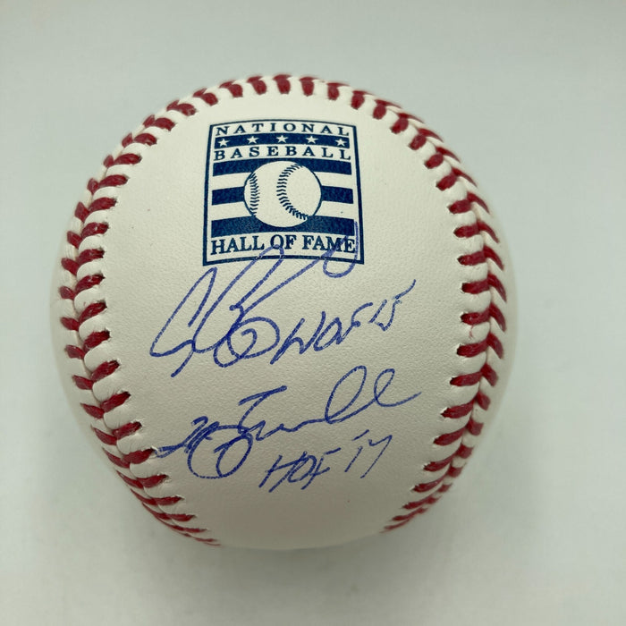 Jeff Bagwell HOF 2017 & Craig Biggio HOF 2015 Signed Baseball Tristar COA