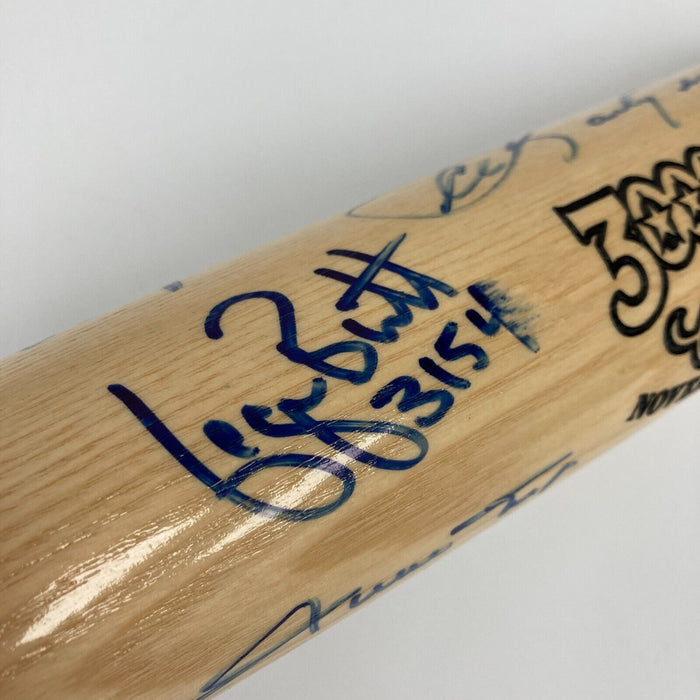 3,000 Hit Club Multi Signed Inscribed Baseball Bat Willie Mays Hank Aaron JSA