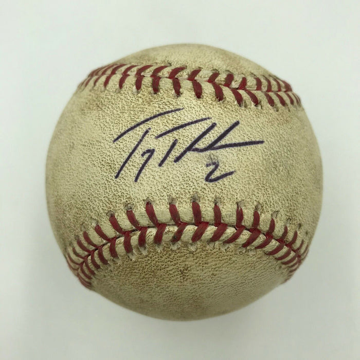 Troy Tulowitzki Cycle Game 8-10-2009 Signed Game Used Baseball MLB Authentic