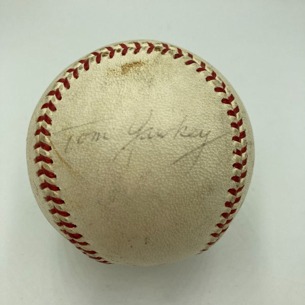 Tom Yawkey Single Signed 1961 World Series Game Used Baseball Boston Red Sox JSA