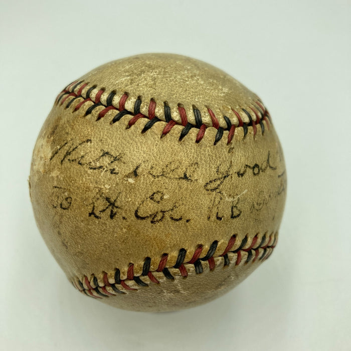 Clark Griffith Single Signed 1920's Official National League Baseball Beckett