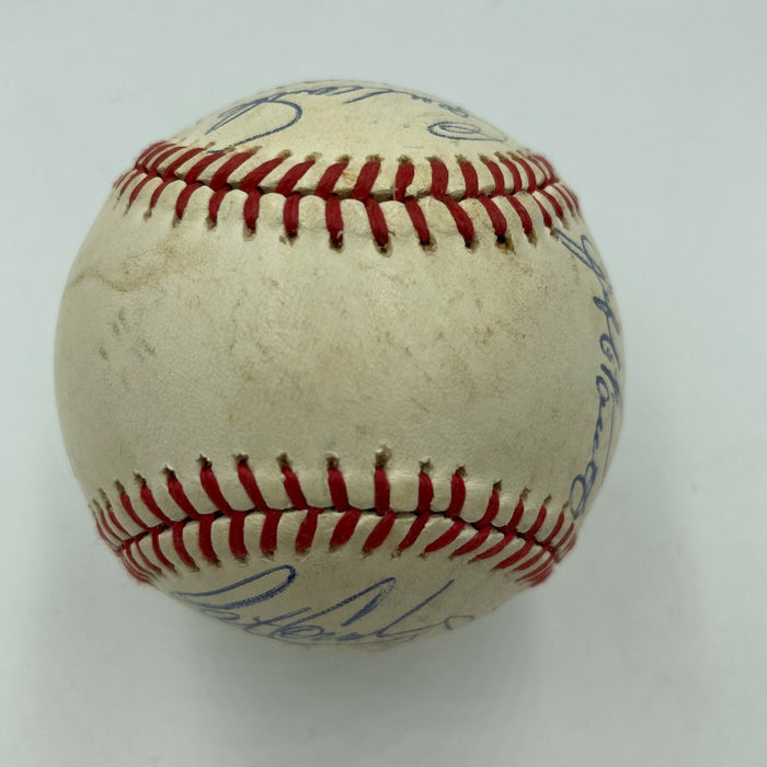 1990 Philadelphia Phillies Team Signed National League Baseball With JSA COA
