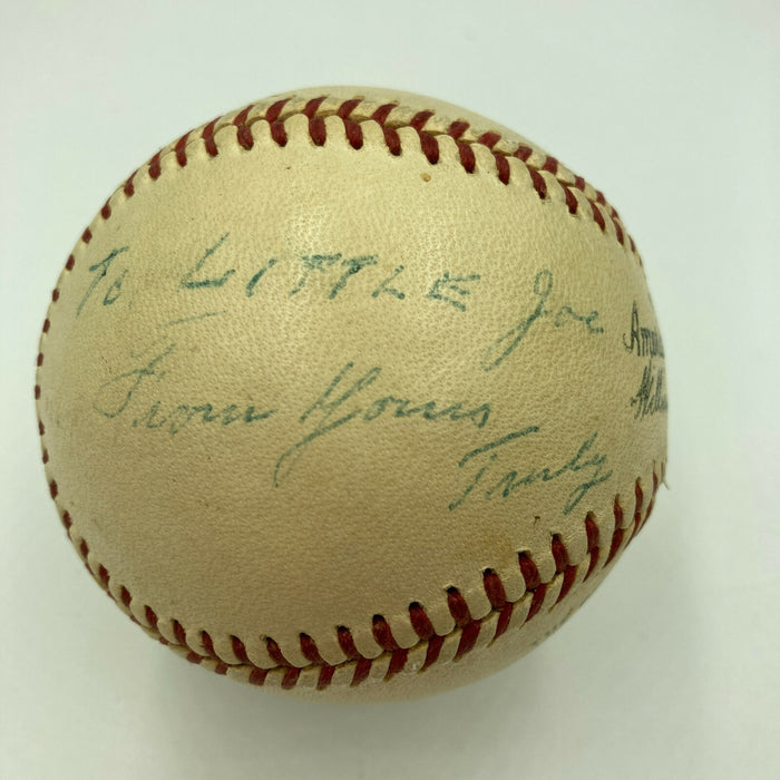 Rare Nick Altrock Single Signed 1950's American League Baseball JSA COA