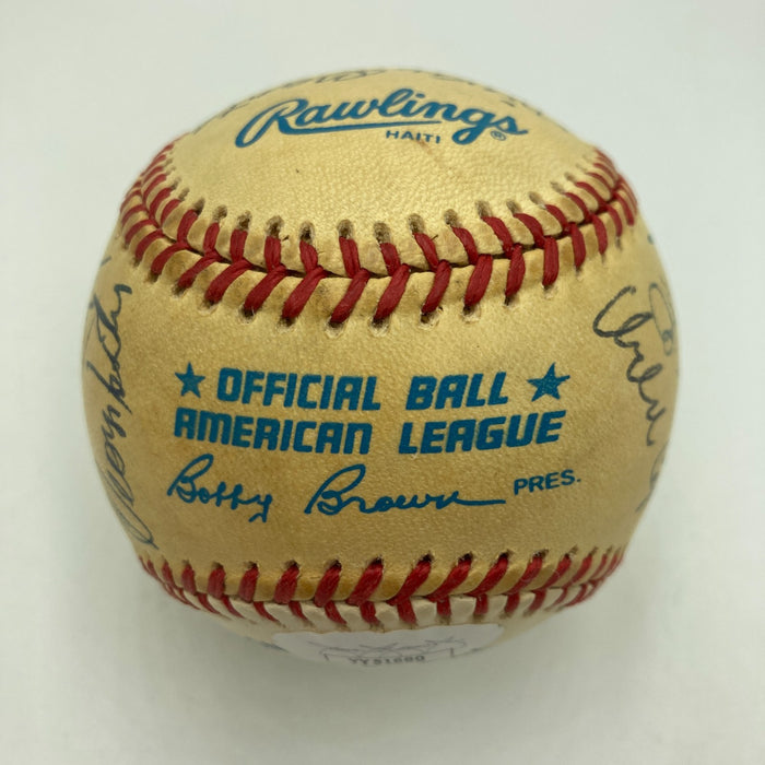 Mickey Mantle & Ted Williams Hall Of Fame Multi Signed Baseball JSA COA