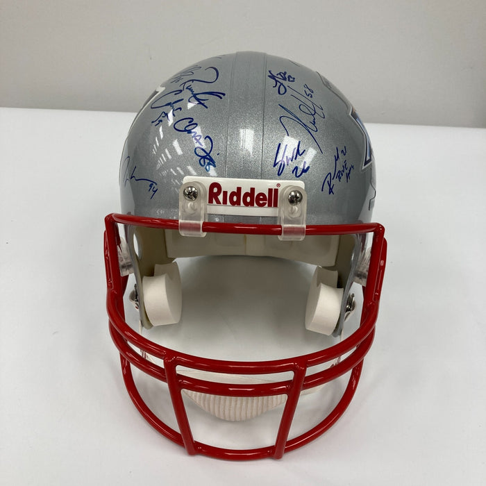 2004 New England Patriots Super Bowl Champs Team Signed Helmet Tom Brady Beckett