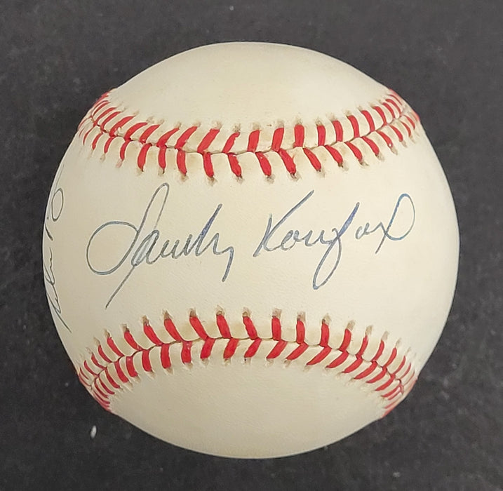 Sandy Koufax & Nolan Ryan Signed National League Baseball JSA COA