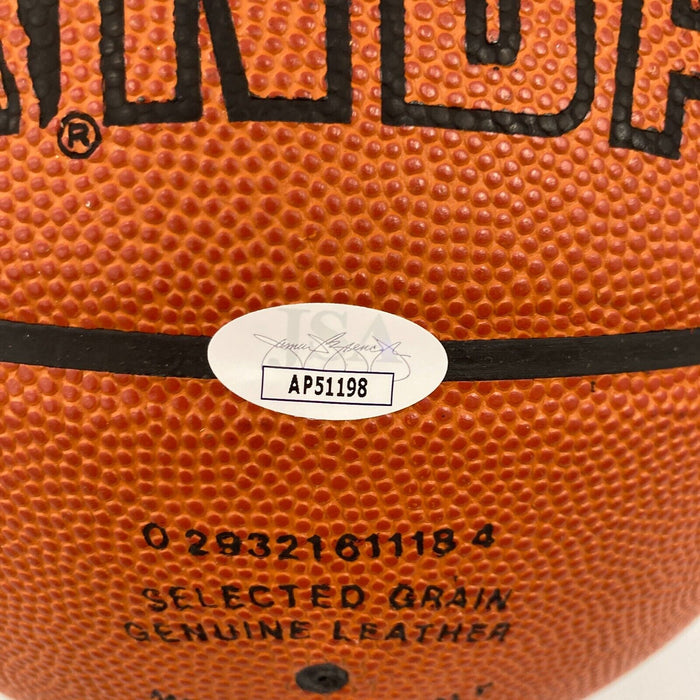 Dennis Rodman Signed Spalding NBA Game Issued Chicago Bulls Basketball JSA COA