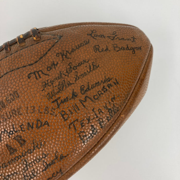 1934 New York Giants NFL Champs Team Signed Football PSA DNA COA