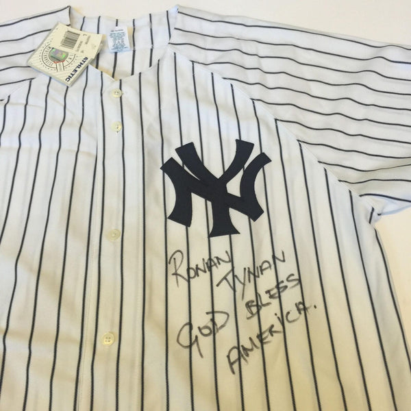 Ronan Tynan God Bless America Signed NY Yankees Jersey September 11 PSA DNA