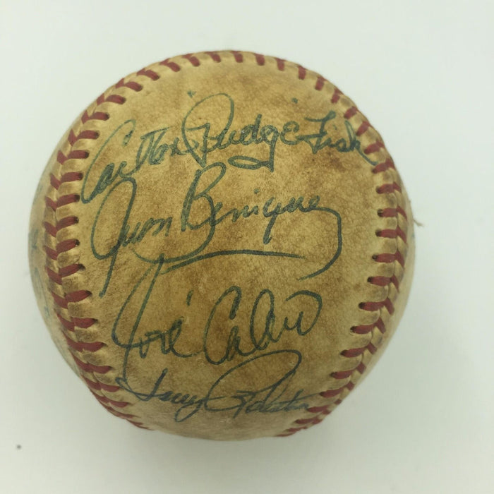 Earliest Known Carlton Fisk 1971 Pre Rookie Team Signed Baseball JSA COA