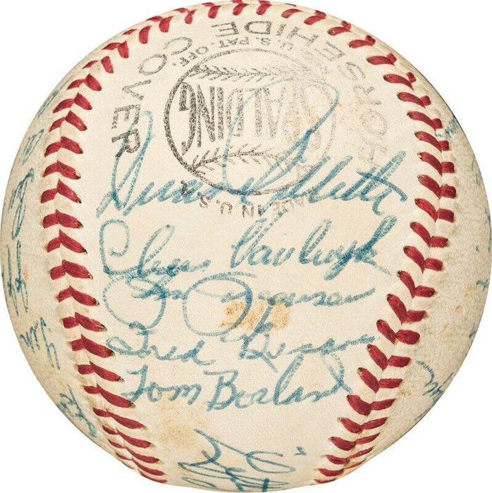 1955 Oakland Oaks Minor League Team Signed Baseball With Lefty O'Doul PSA DNA
