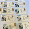 Lot Of (25) 1961 Naismith Basketball Hall of Fame Signed First Day Covers FDC