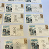 Lot Of (25) 1961 Naismith Basketball Hall of Fame Signed First Day Covers FDC