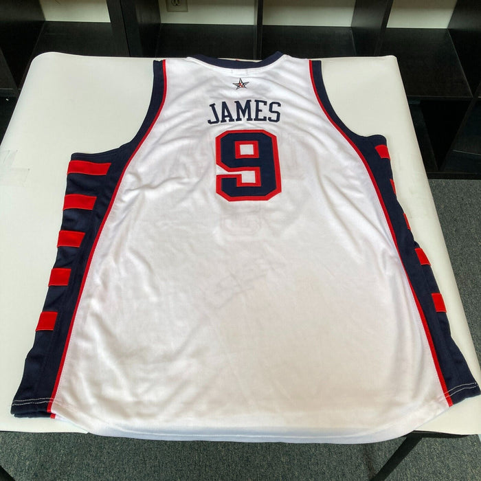 Lebron James Signed Authentic 2004 Team USA Olympics Jersey Upper Deck UDA COA