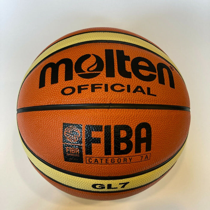 Lebron James "2008 USA Gold" Signed Official Olympics Basketball UDA Upper Deck