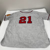 Warren Spahn Signed Milwaukee Braves Mitchell & Ness Jersey JSA COA